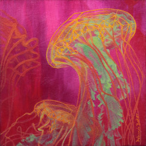 Oil Painting: Fibonacci Jellyfish